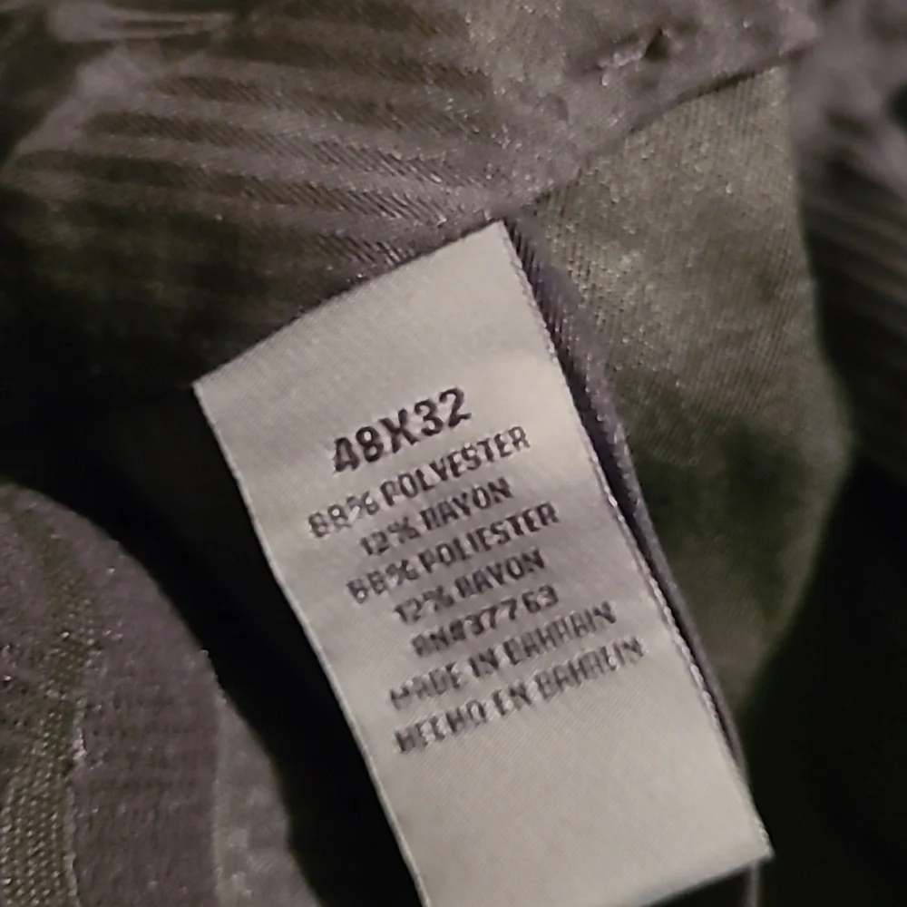 Savane Men's Dark Gray Dress Pants 48x32